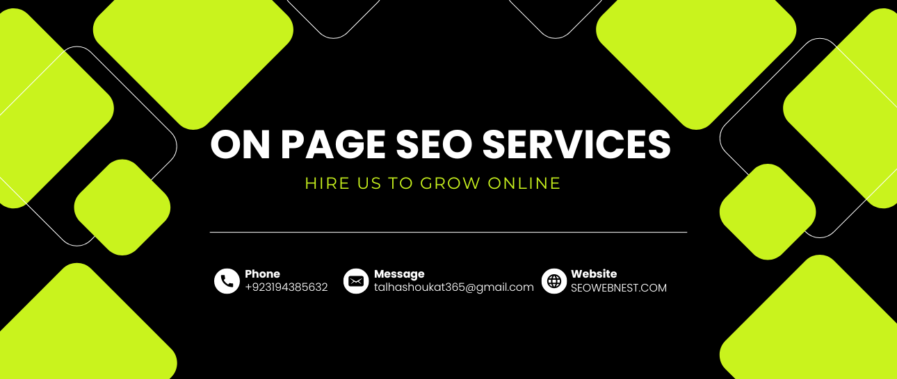 on page SEO SERVICES